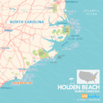 Map Of Holden Beach, North Carolina   Live Beaches Inside Map Of North Carolina Holden Beach