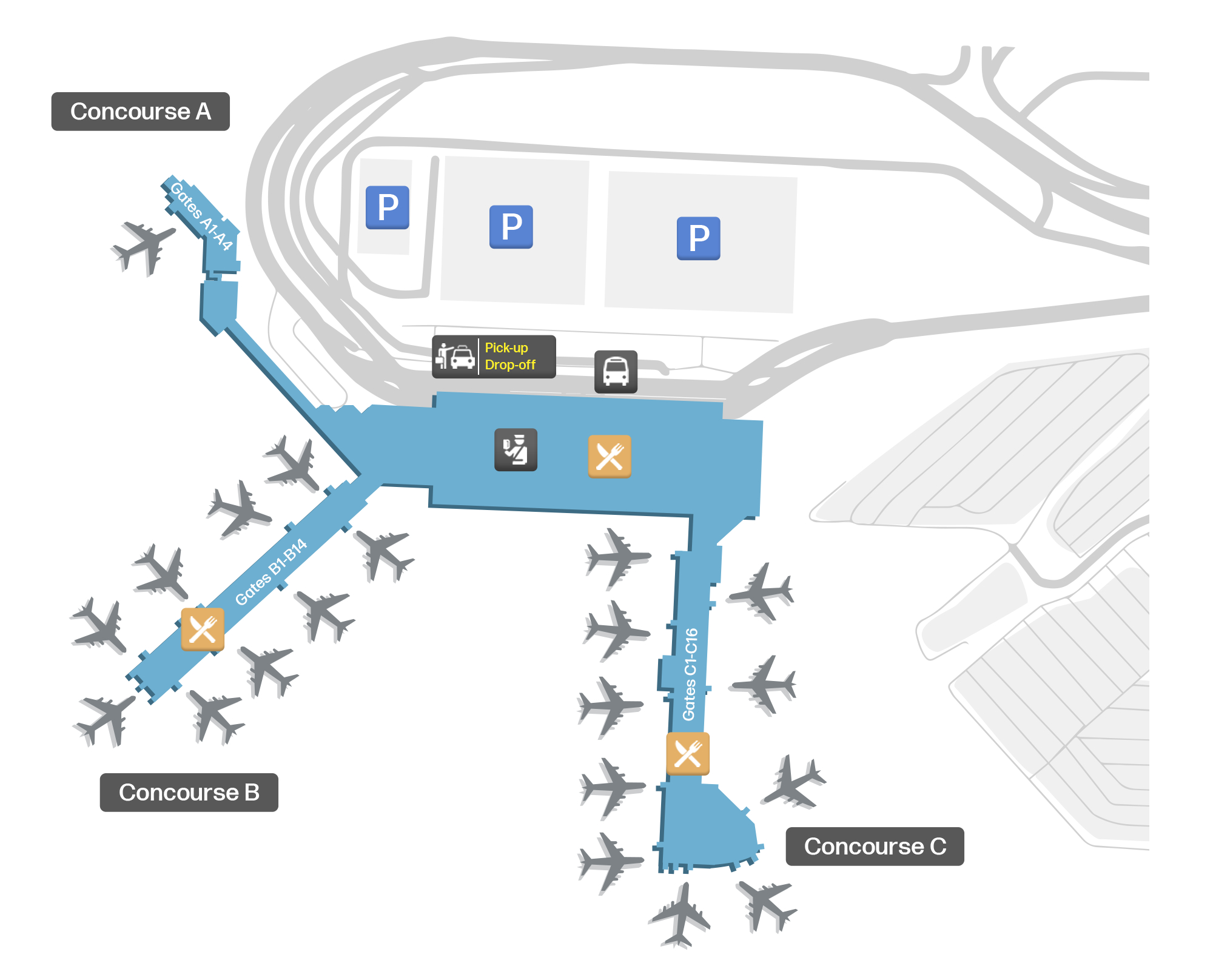 Map Of Palm Beach Airport (Pbi) – Terminal Map | Airportmaps for Map of Palm Beach Airport