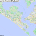 Map Of Panama City And Panama City Beach   Ontheworldmap Throughout Large Map Of Panama City Beach