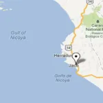 Map Of Playa Hermosa De Jaco, Costa Rica In Map Of Costa Rica Jaco Beach