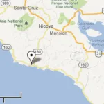 Map Of Playa Samara, Costa Rica Throughout Samara Beach Costa Rica Map