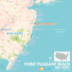 Map Of Point Pleasant Beach, New Jersey   Live Beaches Within Map Of Point Pleasant Beach Nj