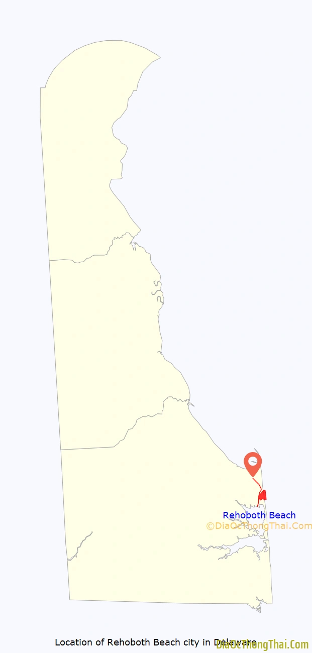 Map Of Rehoboth Beach City - Thong Thai Real regarding Google Maps Rehoboth Beach Delaware
