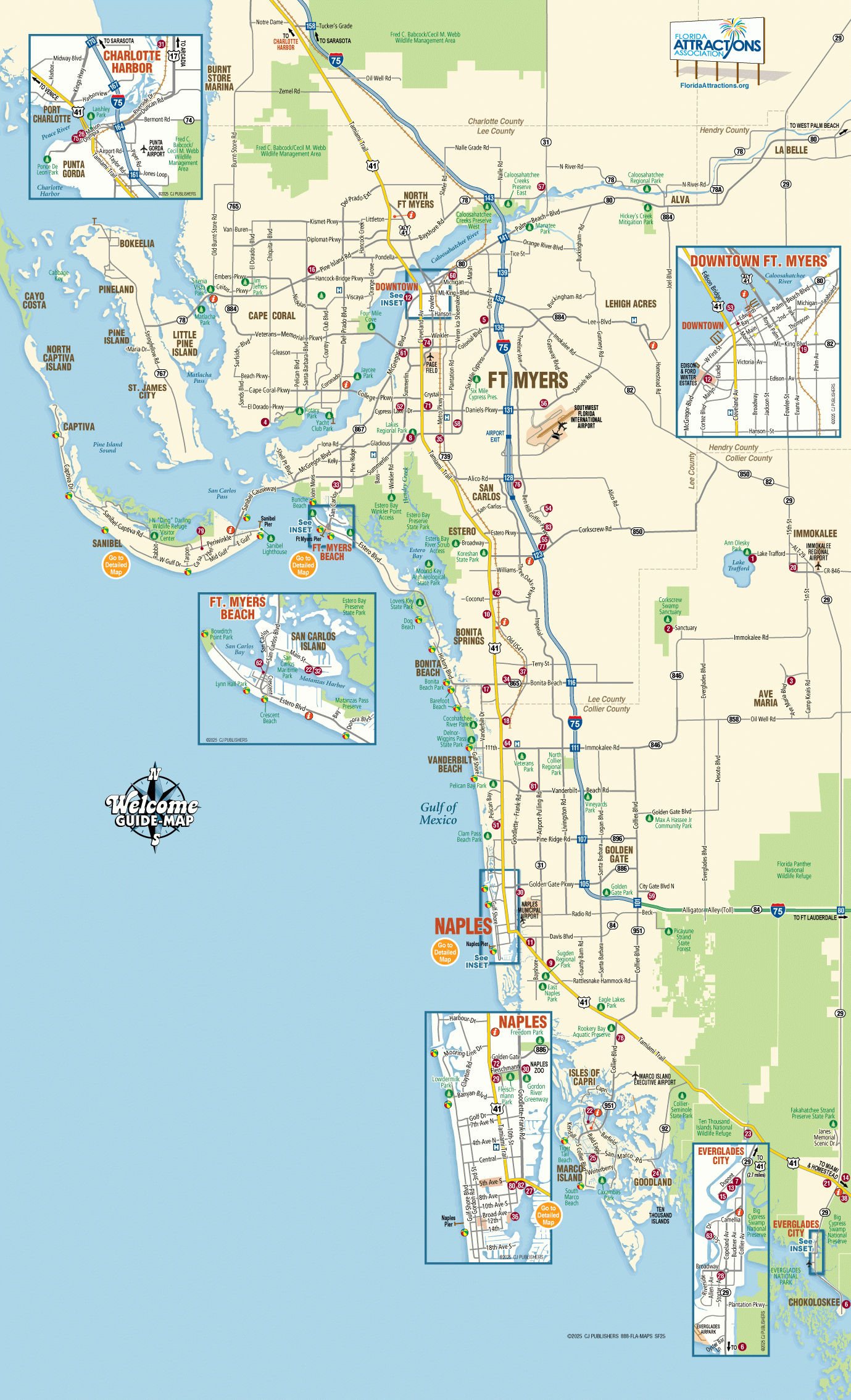 Map Of Southwest Florida - Welcome Guide-Map To Fort Myers in Map of Southwest Florida Beaches