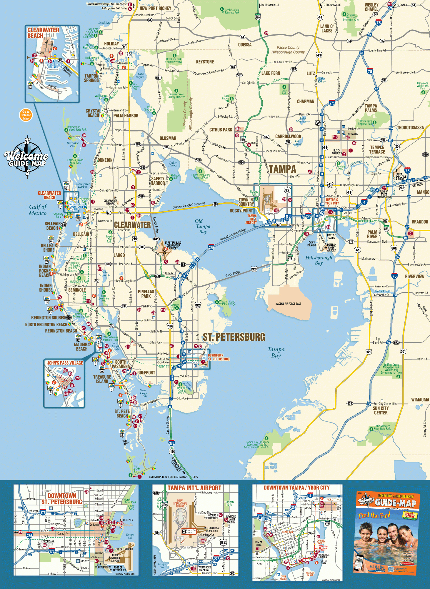 Map Of Tampa Bay Florida - Welcome Guide-Map To Tampa Bay Florida inside Map Of Tampa Florida Beaches