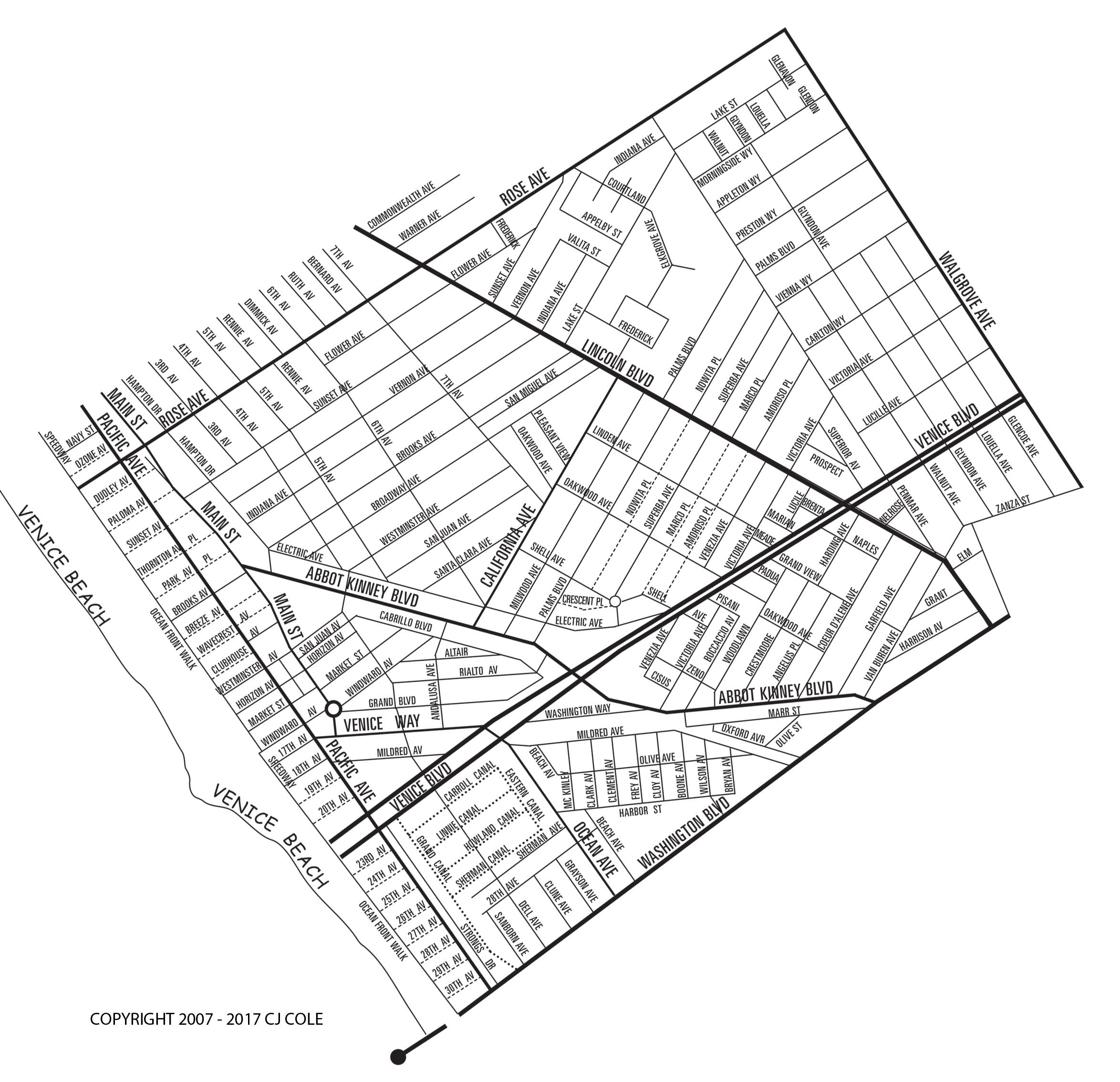 Map Of Venice Beach . California – Venice Digs intended for Map Of California Venice Beach