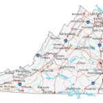 Map Of Virginia   Cities And Roads   Gis Geography For Google Maps Virginia Beach Va