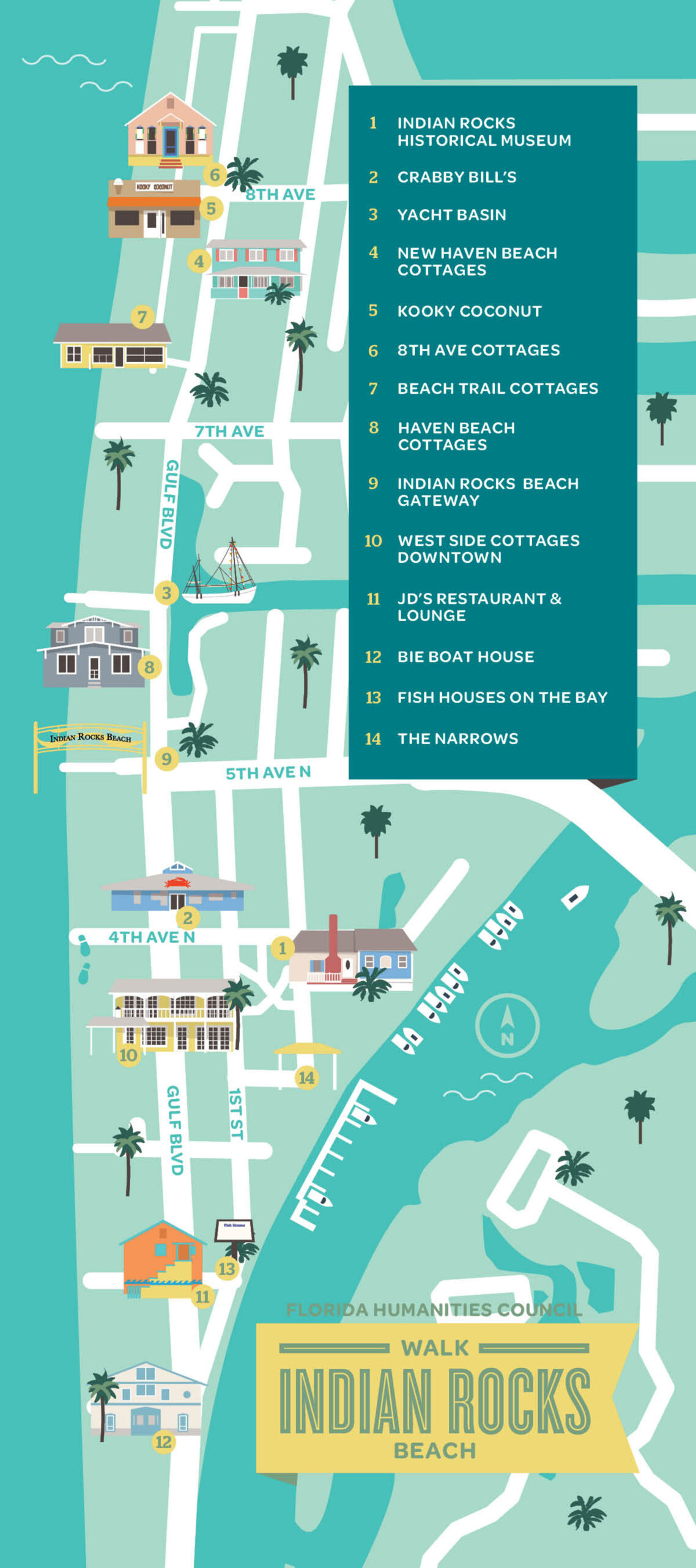Map | Walk Indian Rocks Beach in Map of Indian Rocks Beach Fl