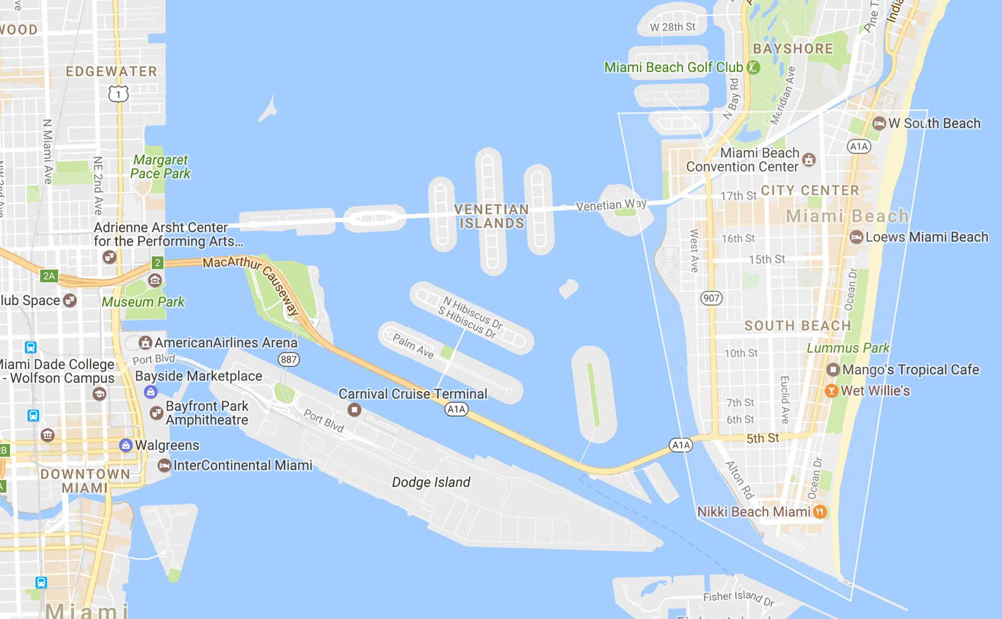 Maps - Enjoy Miami Beach inside Map Of Miami And South Beach