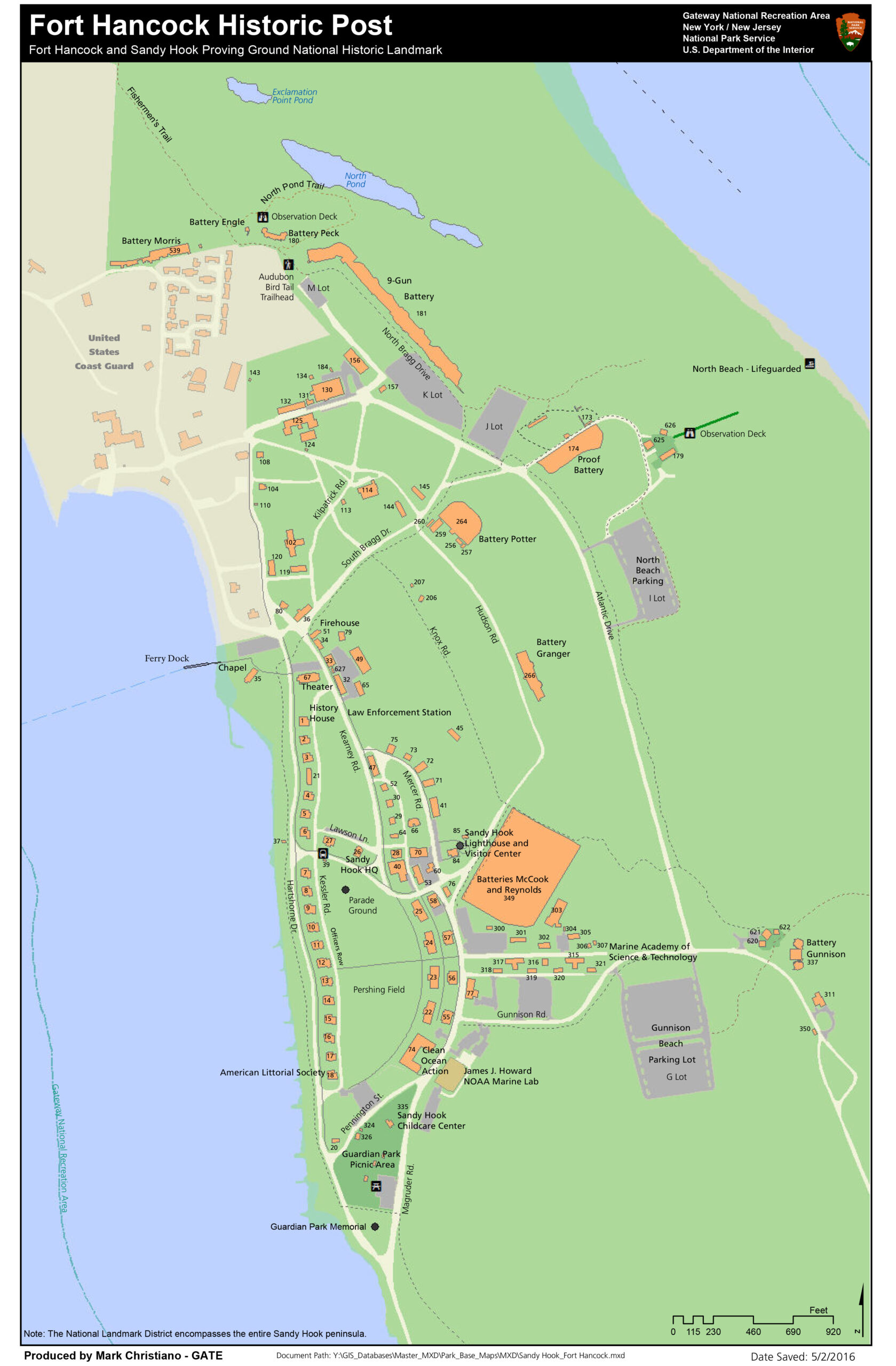 Maps For Sandy Hook Unit - Gateway National Recreation Area (U.s. pertaining to Map of Sandy Hook Beaches