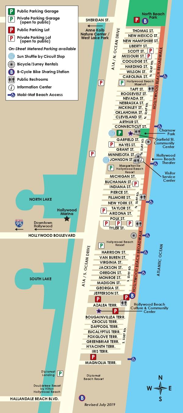 Maps &amp;amp; Info - Hollywood Tap (Trends And Places) for Map of Hollywood Beach Florida