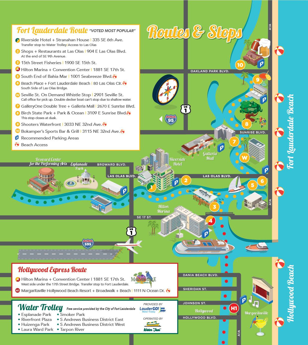 Maps &amp;amp; Info - Hollywood Tap (Trends And Places) within Map Of Hollywood Beach Florida