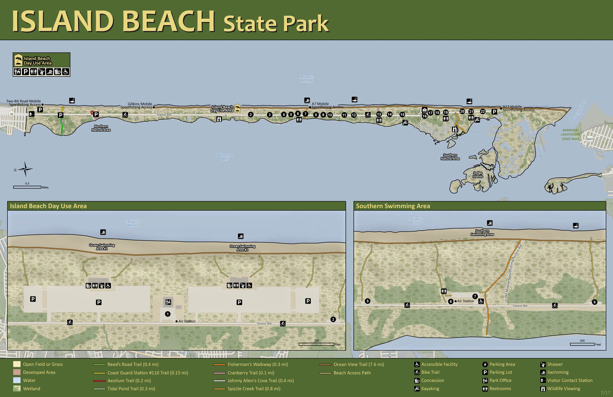 Maps — Island Beach Nature Programs intended for Map Of Island Beach State Park Nj