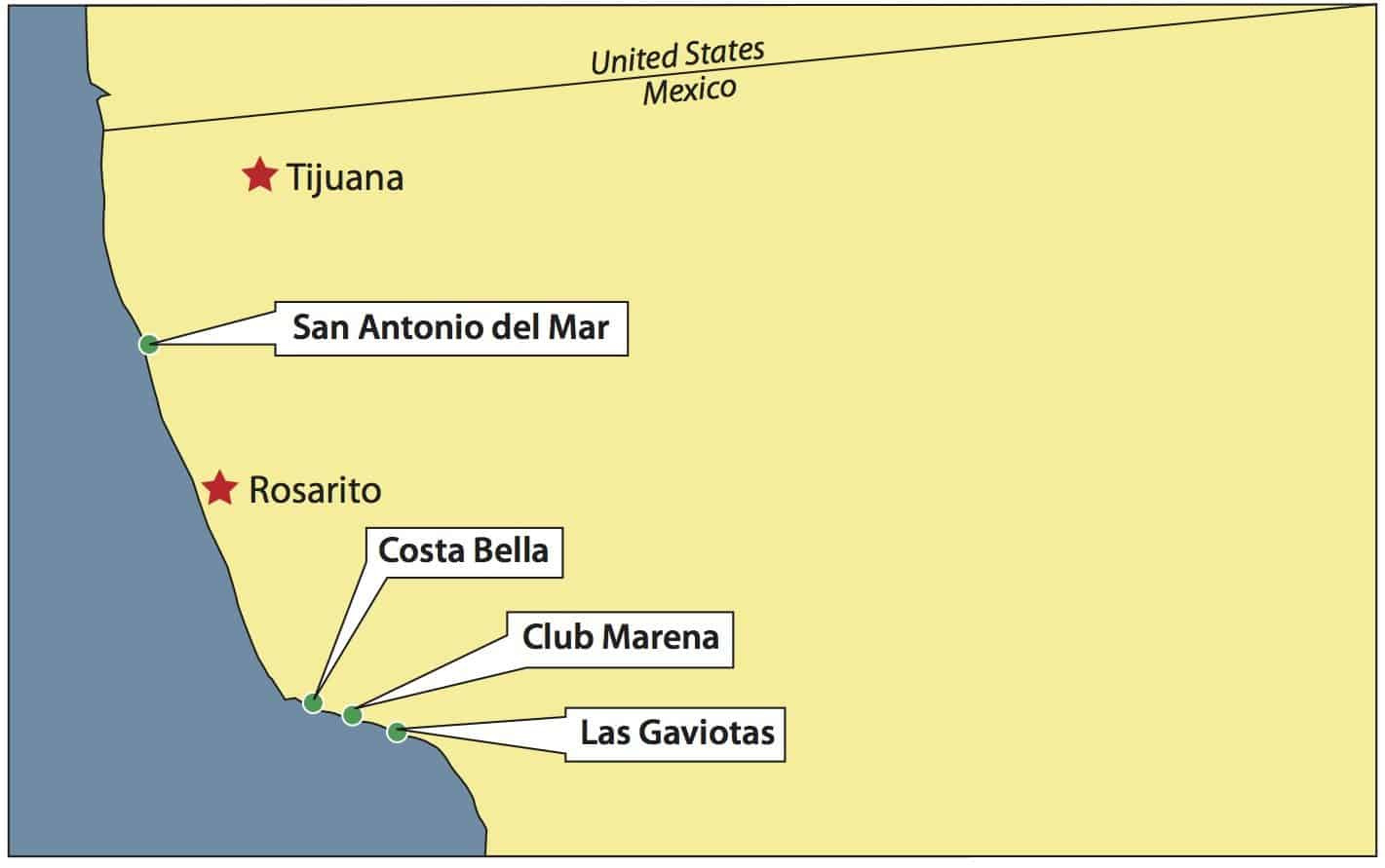 Maps - Las Gaviotas Rentals And Rosarito Beach Rentals pertaining to Map Of Rosarito Beach Mexico