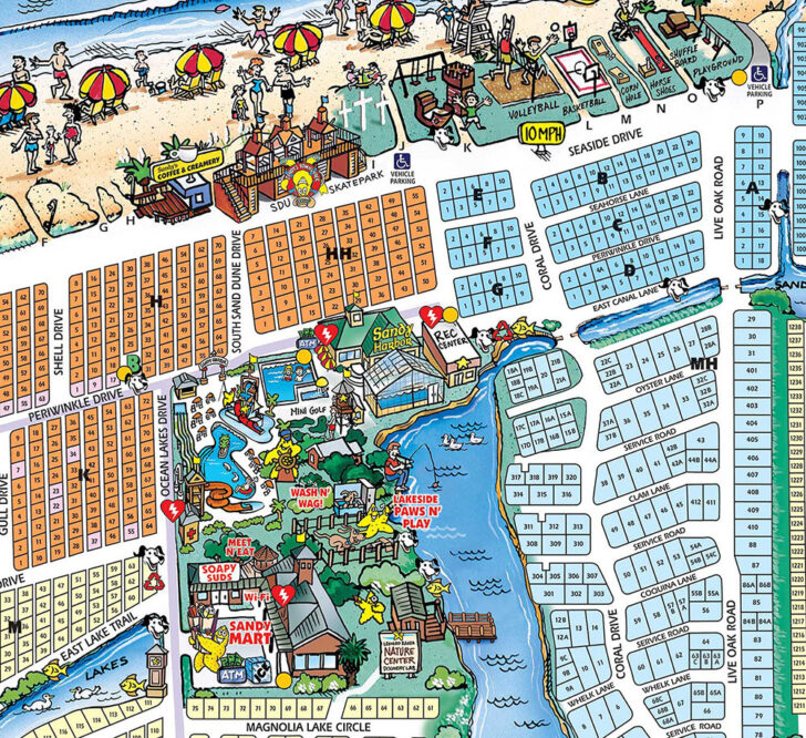 Map Broadway At the Beach