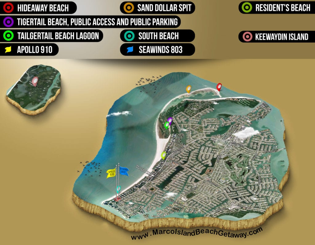 Marco Island Beaches with regard to Map of Marco Island Beaches