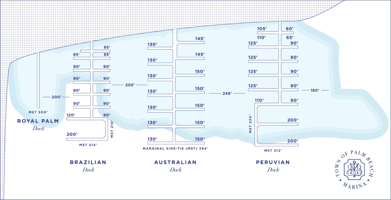 Marina Maps | Town Of Palm Beach Marina for Map Of Town Of Palm Beach