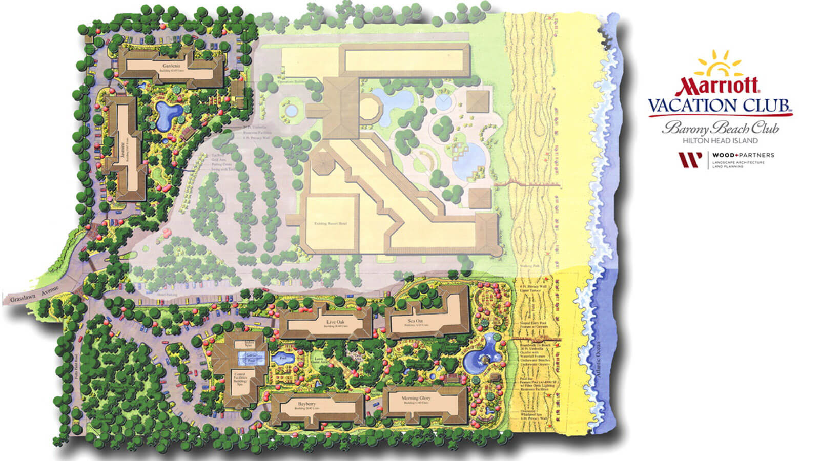 Marriott Barony Beach Club Resort - Wood+Partners intended for Marriott Barony Beach Club Resort Map