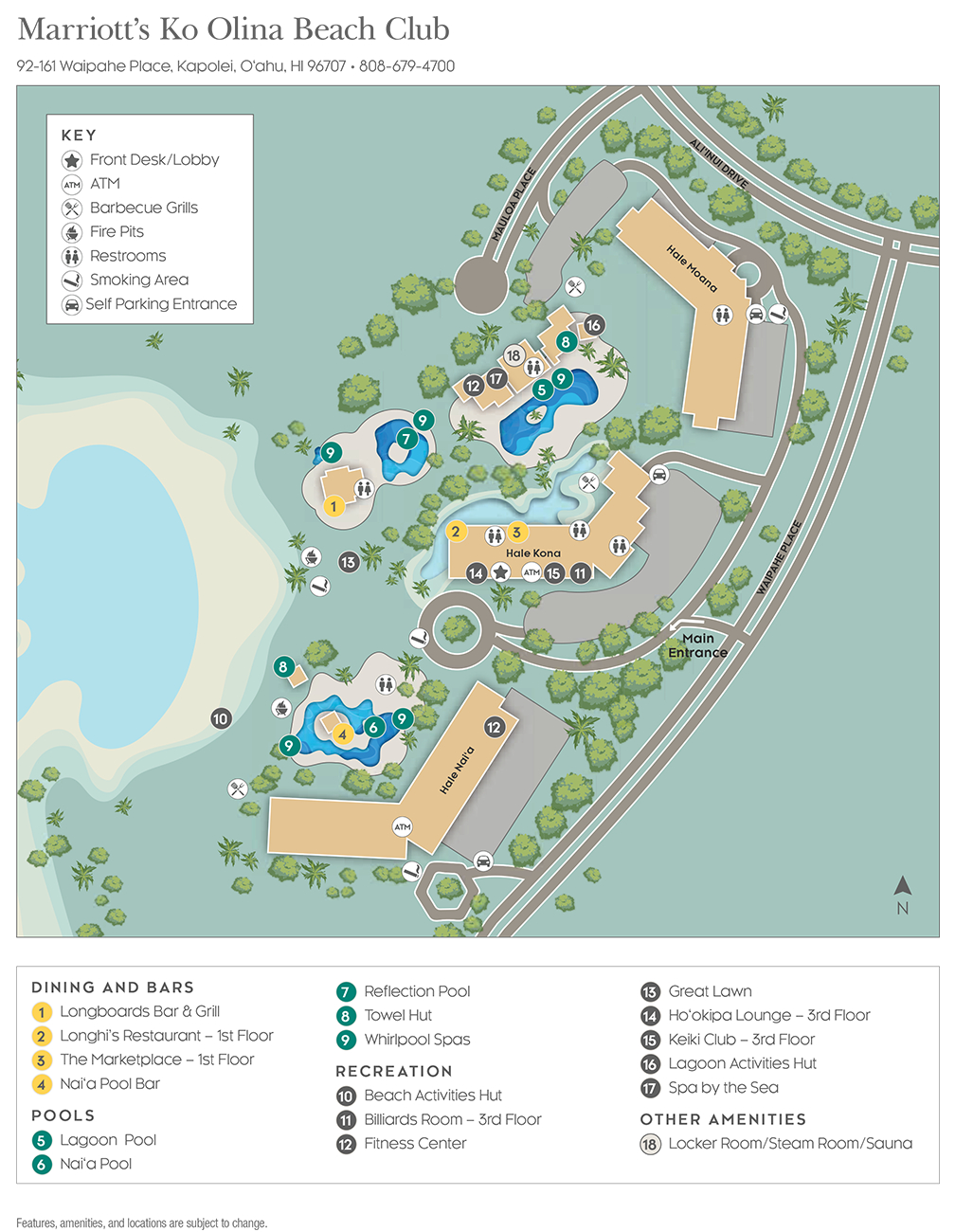 Marriott&amp;#039;S Ko Olina Beach Club regarding Marriott Ko Olina Beach Club Map