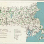 Massachusetts Tourists Map : Showing Tourways, Picnic Sites Regarding Map Of Beaches In Massachusetts
