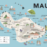 Maui Maps   8 Maui Maps: Regions, Roads + Points Of Interest Within Map Of Maui Beaches Hawaii