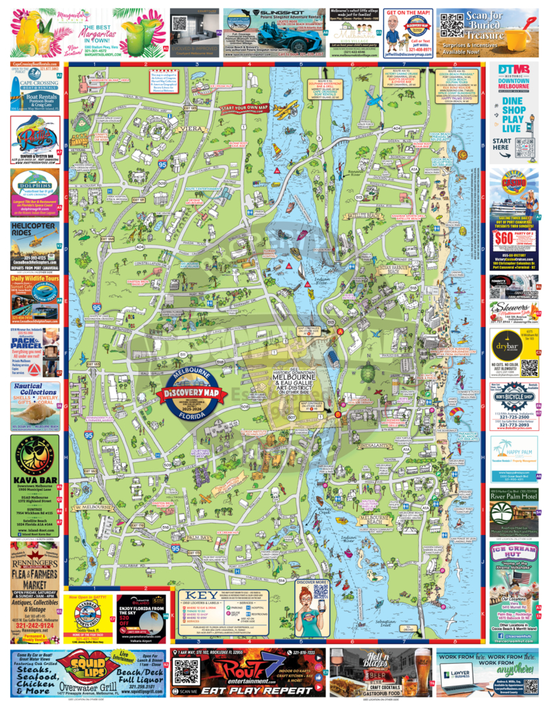 Melbourne, Fl inside Map Of Melbourne Beach Fl