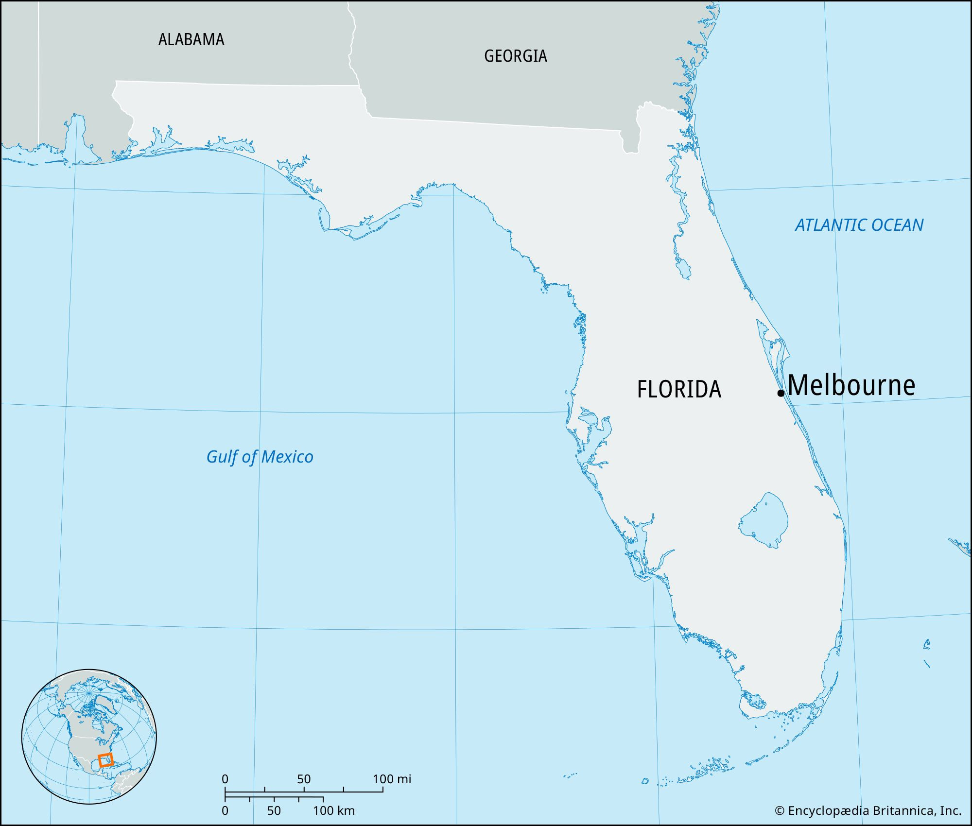 Melbourne | Florida, Map, Population, &amp;amp; Facts | Britannica for Map of Melbourne Beach Fl