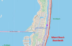 Miami Beach Boardwalk Map within Miami Beach On A Map