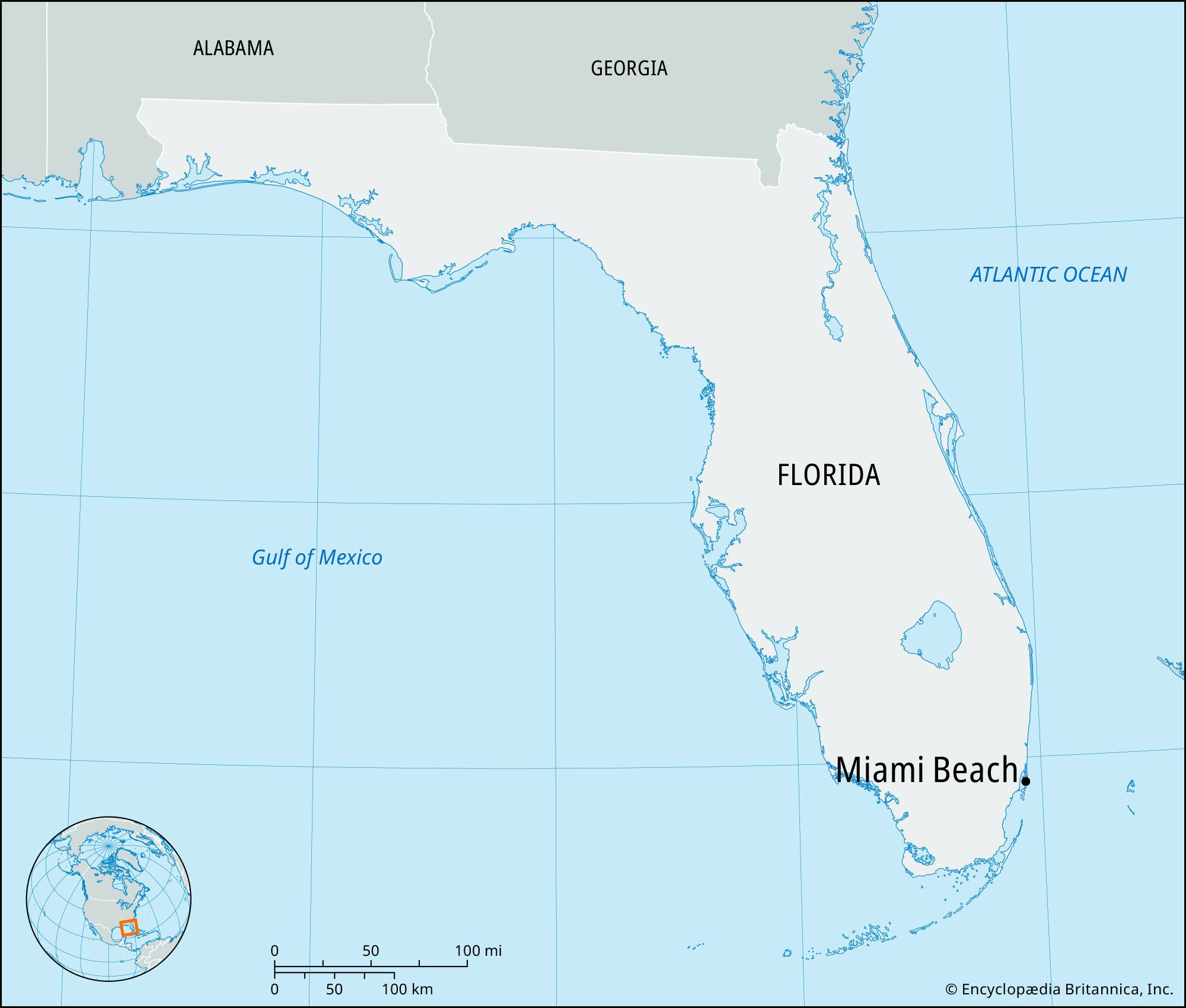 Miami Beach | Florida, Map, &amp;amp; History | Britannica within Miami Beach Map Of Florida