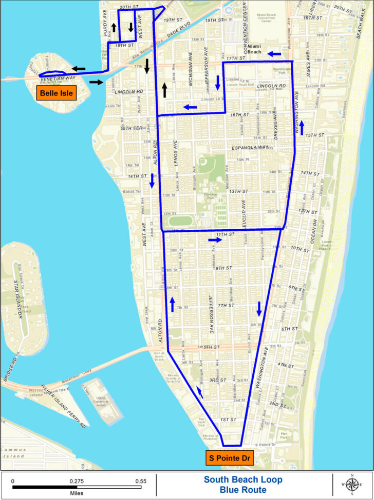 Miami Beach Trolley Map Pdf