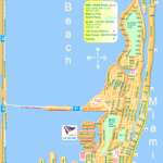Miami Beach Street Map  North And South Miami Beach Inside Miami Beach On A Map