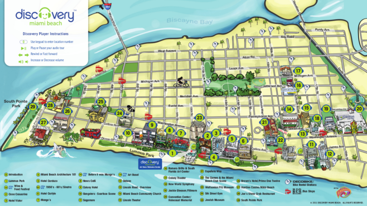 Map of South Beach Hotels