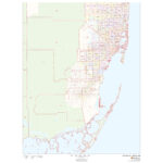 Miami Dade County, Florida   Zip Codesmap Sherpa   The Map Shop Within Miami Beach Fl Zip Code Map