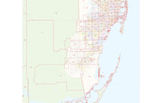 Miami-Dade County, Florida - Zip Codesmap Sherpa - The Map Shop within Miami Beach Fl Zip Code Map