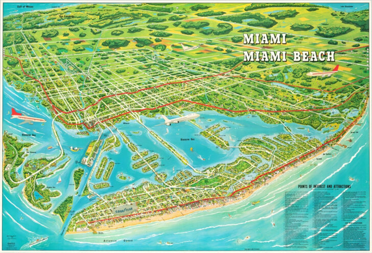 Miami Beach Map of Florida