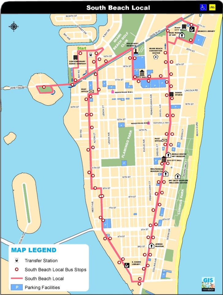Miami Beach South Beach Map
