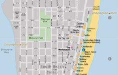 Miami Top Tourist Attractions Map - Miami Map Showing Sobe South throughout Hotel Map of South Beach Miami