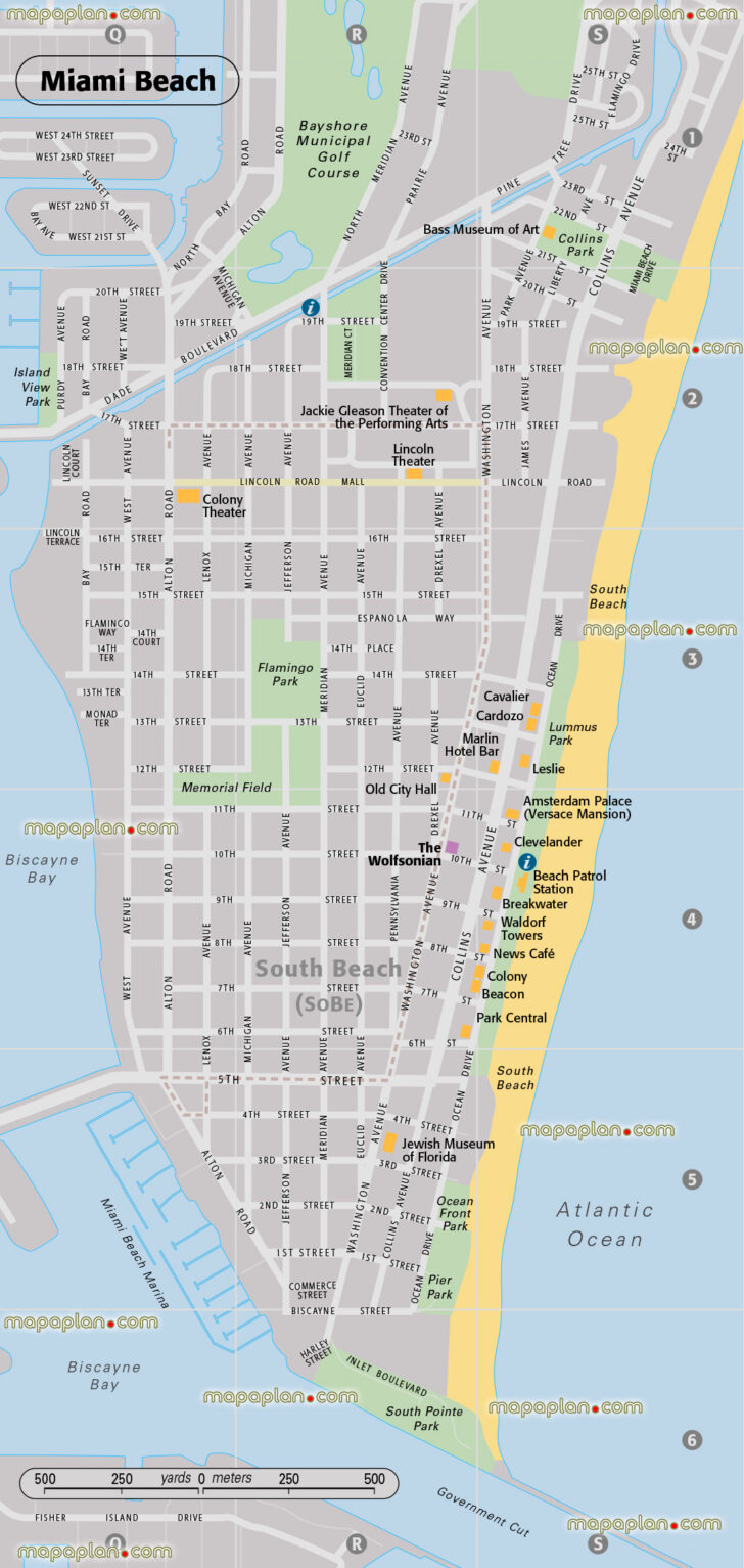 South Beach Miami Hotel Map