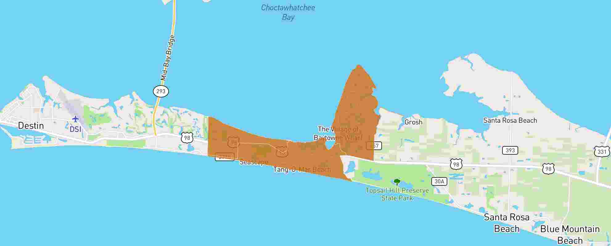 Miramar Beach, Fl - 32550 - Real Estate Market Data throughout Map Of Florida Miramar Beach