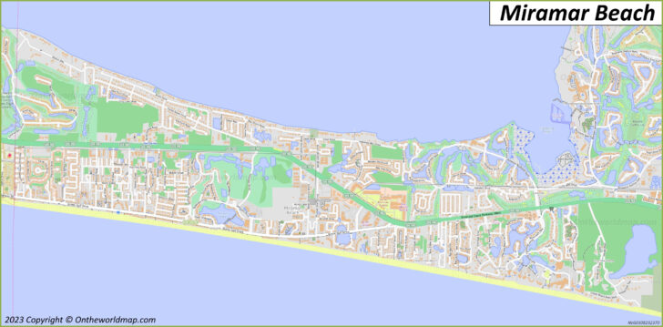 Map of Miramar Beach Florida