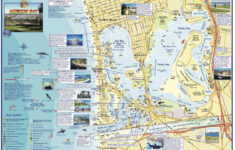 Mission Bay, San Diego, California Wall Map | Stanfords for Map of Mission Beach San Diego Ca