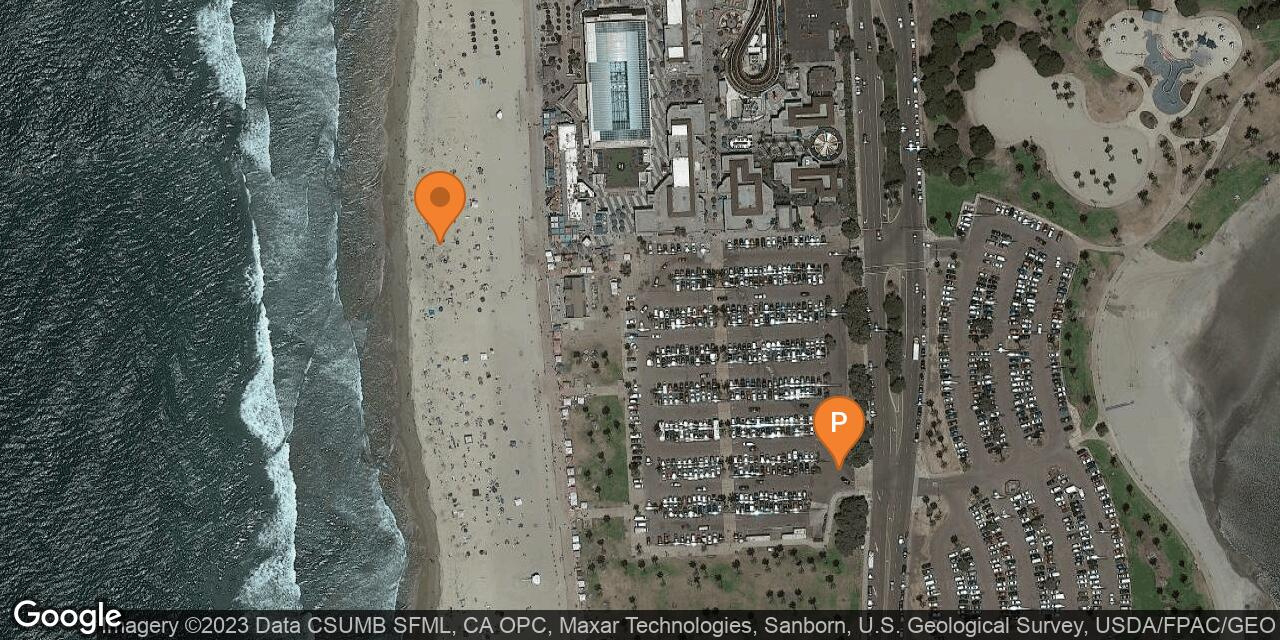 Mission Beach In San Diego, Ca - California Beaches throughout Map of Mission Beach California