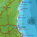 Montezuma Coast Map   Montezuma Costa Rica Within Montezuma Beach Costa Rica Map