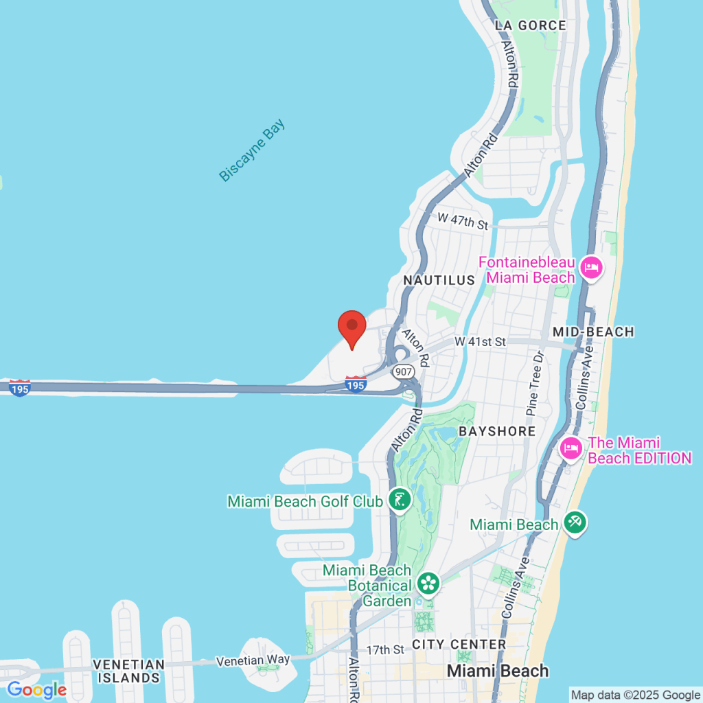 Mount Sinai Medical Center Miami Beach intended for Map of Miami Beach Boardwalk