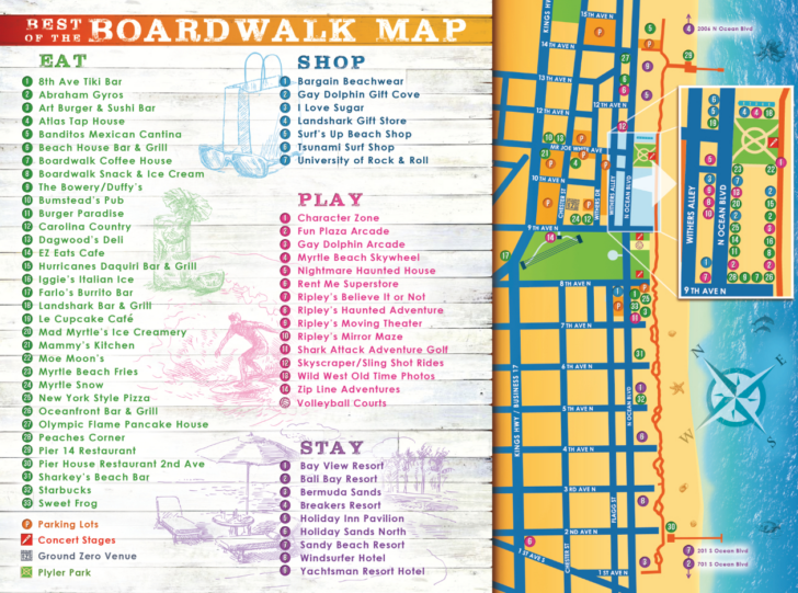 Street Map of Myrtle Beach Sc Street Map of Myrtle Beach Sc