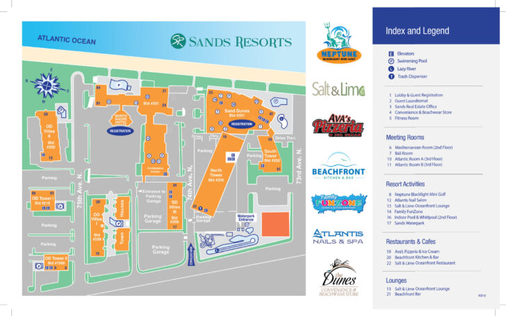 Hotel Map of Myrtle Beach