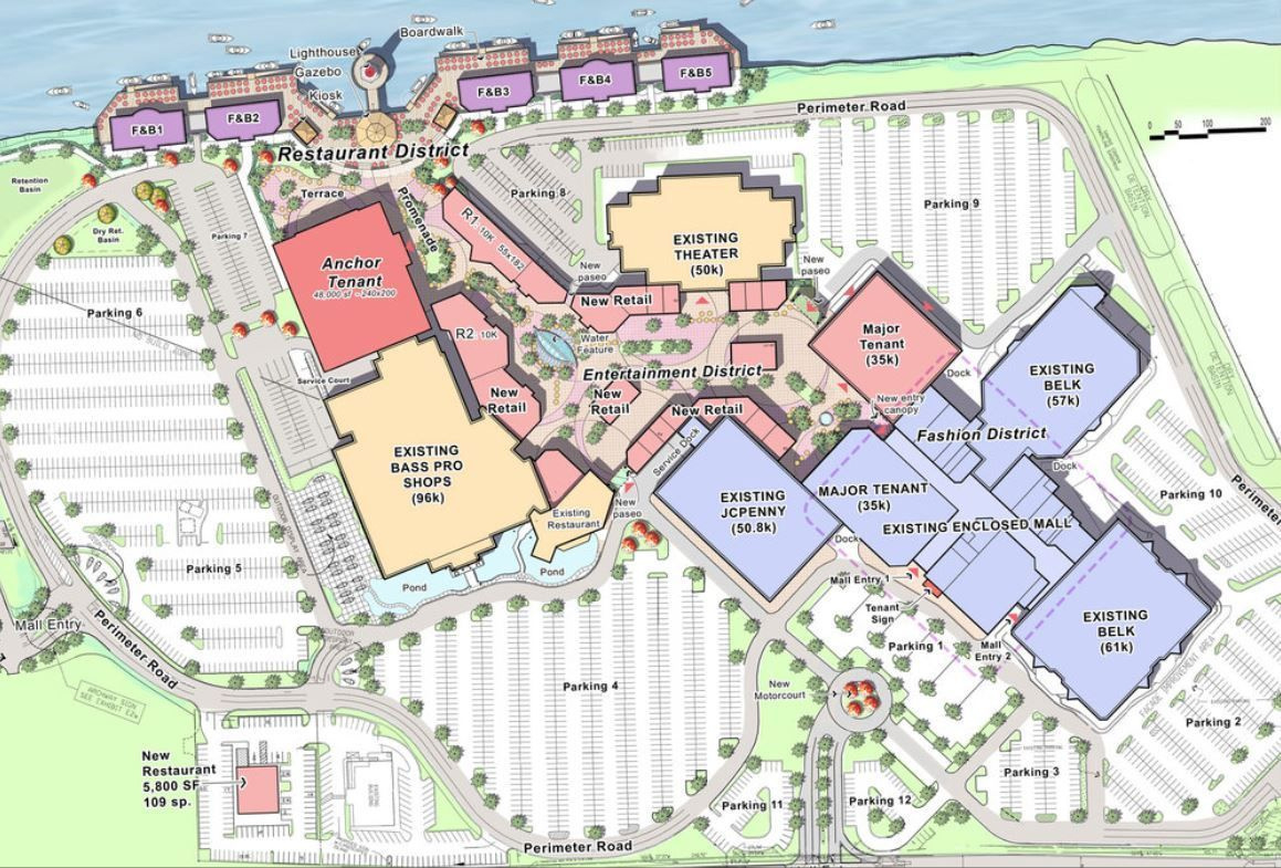 Myrtle Beach Mall Could Be Getting A Major Upgrade in Broadway At The Beach Directory Map