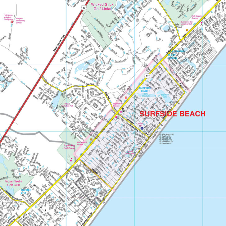 North Myrtle Beach on Map