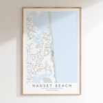 Nauset Beach Map Print, Cape Cod Map Print, Eastham Massachusetts Map  Print, Map Of Nauset Beach, Nauset Beach Massachusetts Map   Etsy Throughout Nauset Beach Cape Cod Map