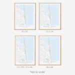 Nauset Beach Map Print, Cape Cod Map Print, Eastham Massachusetts Throughout Nauset Beach Cape Cod Map
